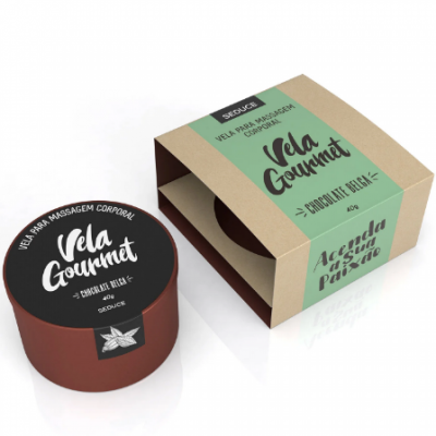 Vela para Massagem Gourmet Chocolate Belga