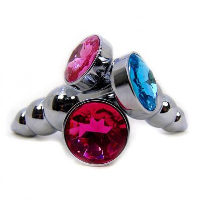 Plug Anal de Aço Escalonado com Brilhante